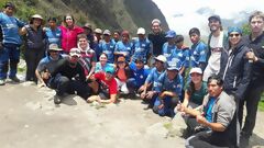 Nosso grupo terminando a caminhada