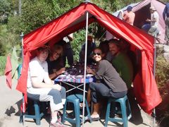 Almoço durante a caminhada